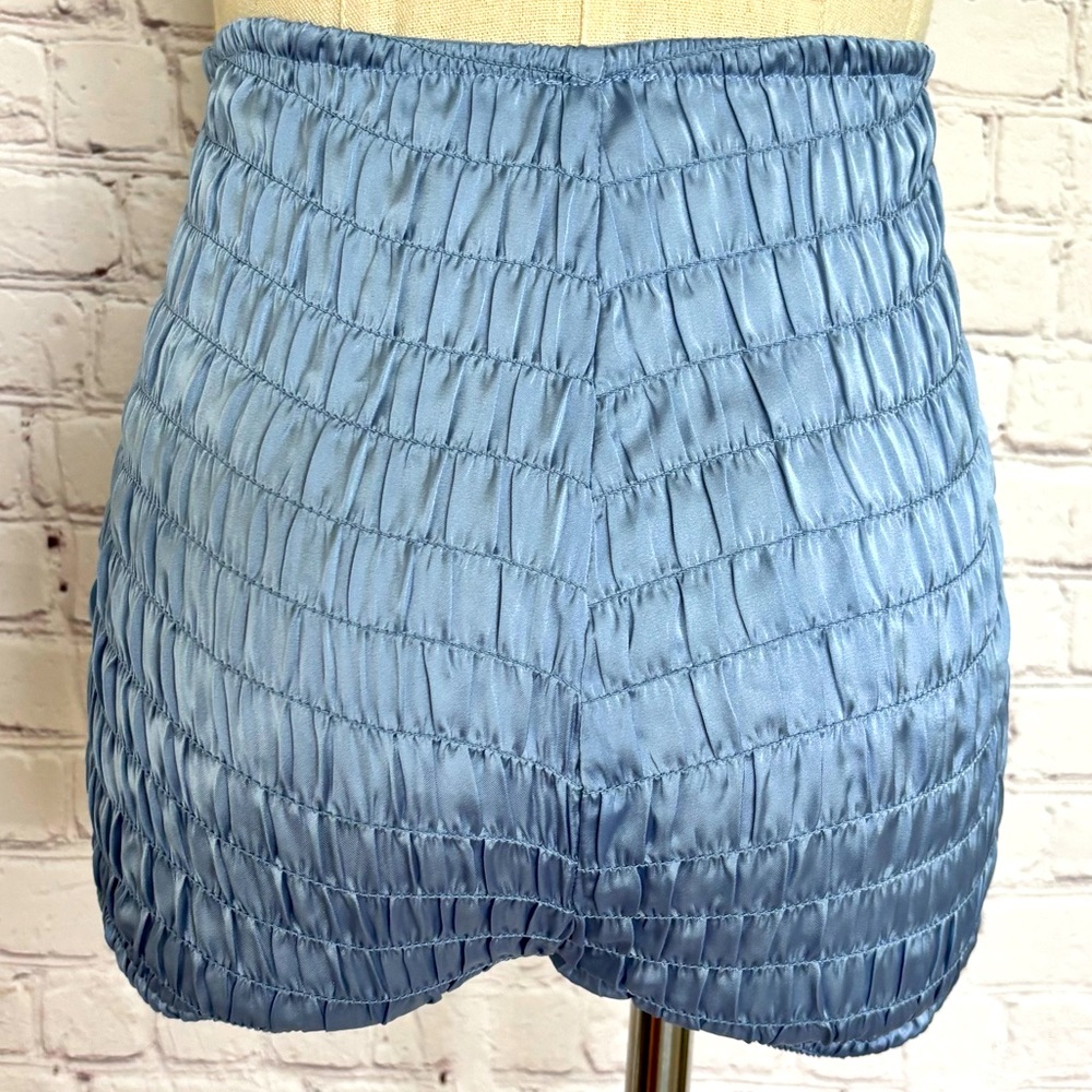 FREE PEOPLE Intimately Silky High Rise Ruched Shorties--NEW--S - Picture 4 of 12